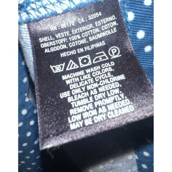 Vanessa Virginia Anthropologie Blue Midi Polka Dot Corduroy Skirt Pockets Sz 8 - Picture 10 of 12